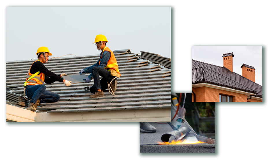 Rainy Days Roofing services collage image 1